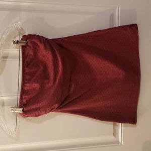 3/$10 Burgundy tube top w/stars sz M